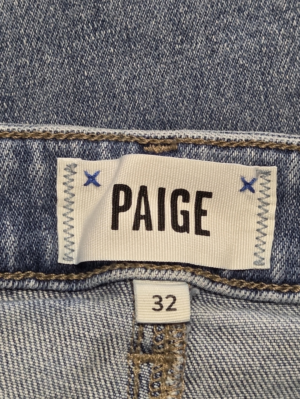 PAIGE Cindy High Rise Raw Hem Jeans Light Wash 32 - Picture 8 of 12